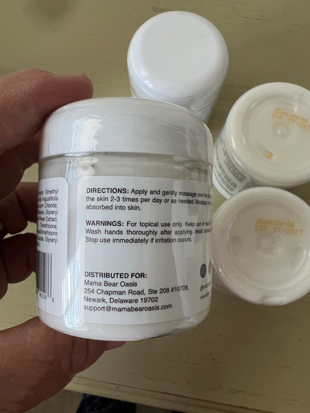 Sealed Mama Bear Oasis Nerve Relief Lotion - White Jar - Picture 3 of 4